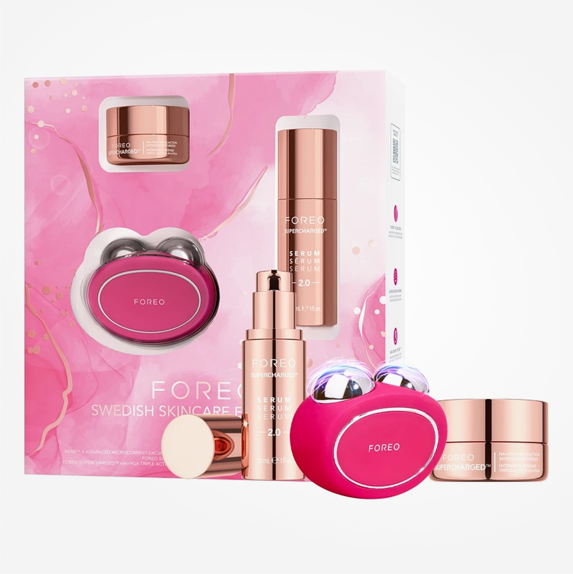 FOREO BEAR™ 2 Fuchsia Swedish Skincare Essentials Kit