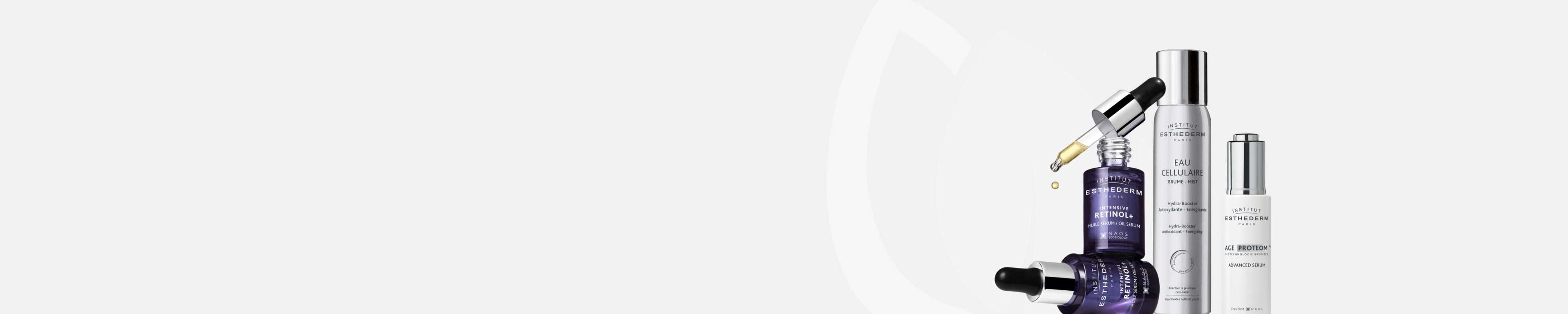 Institut Esthederm skincare collection – advanced French skincare for hydration, anti-aging, and sun protection