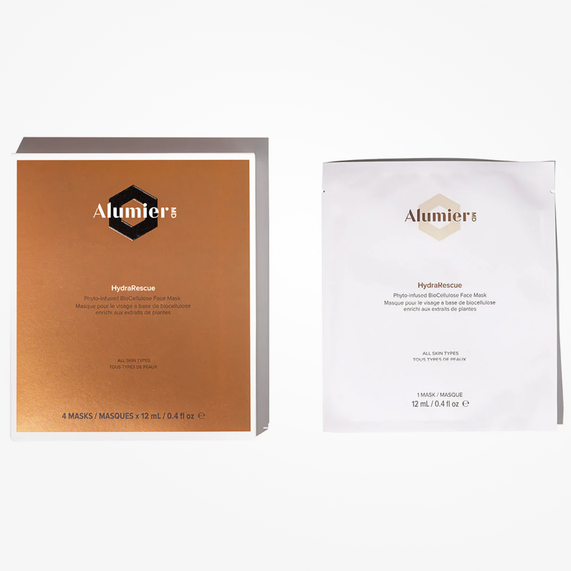 HydraRescue BioCellulose Face Mask (4-Pack)