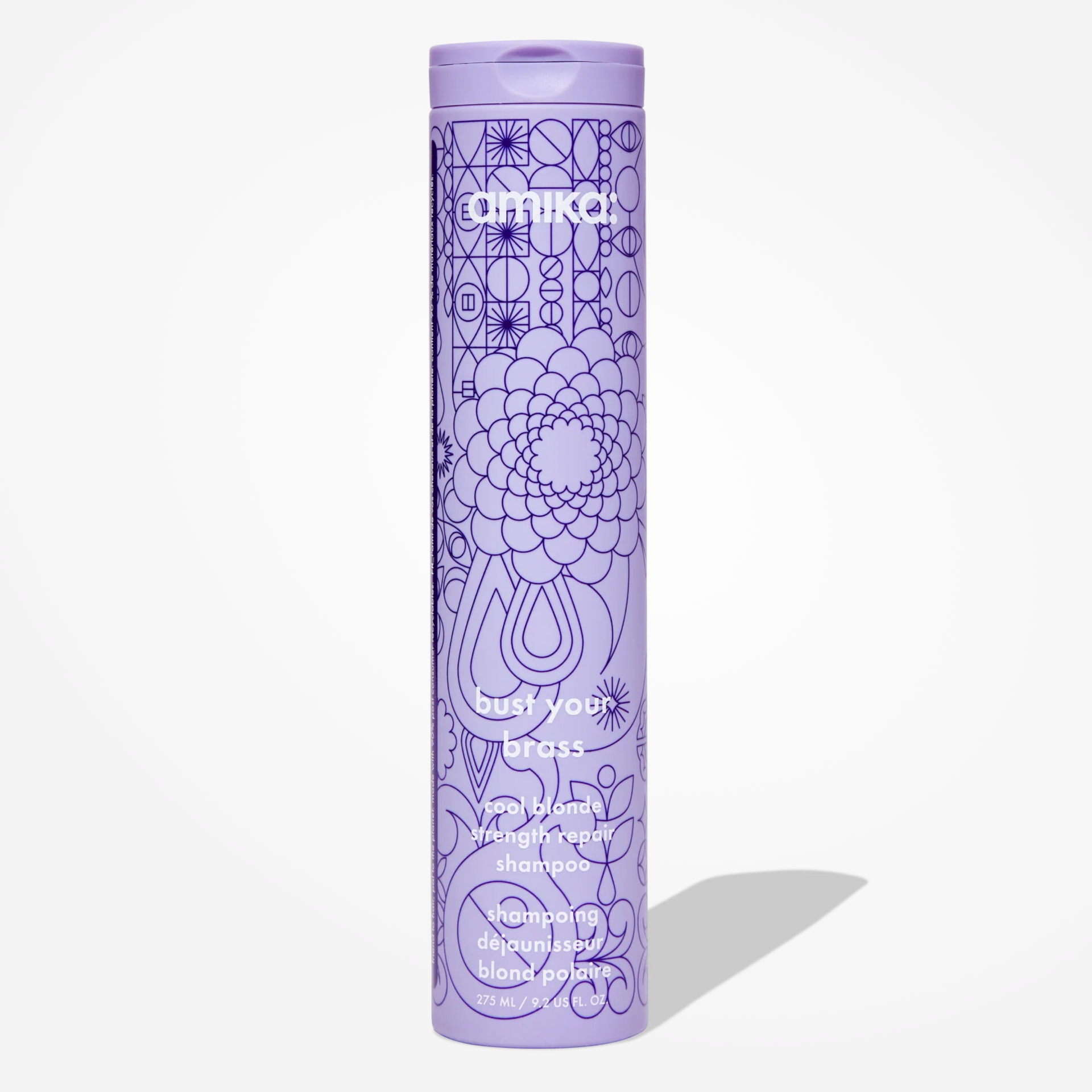 Amika Bust Your Brass Cool Blonde Strength Repair Shampoo