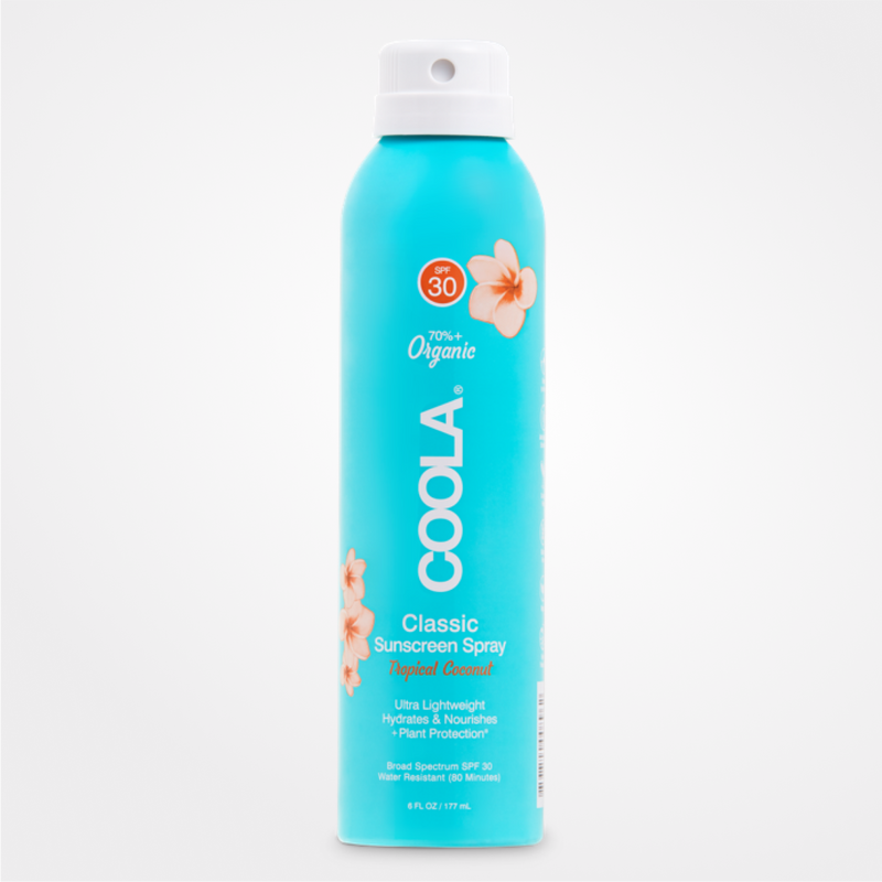 COOLA Classic Body SPF 30 Tropical Coconut Sunscreen Spray