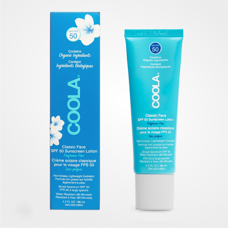 Lotion sans parfum COOLA Classic Face SPF 50