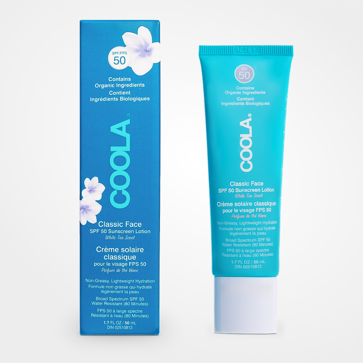 COOLA Classic Face SPF 50 White Tea Lotion