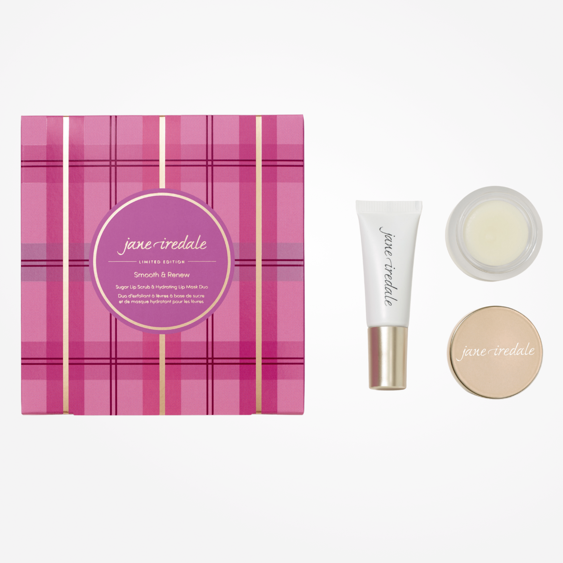 Jane Iredale Smooth & Renew Sugar Lip Scrub & Hydrating Mask Duo