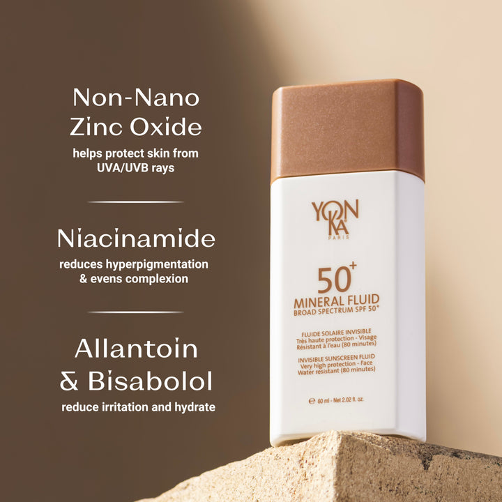 Yon-Ka SPF 50+ Mineral Fluid key ingredients