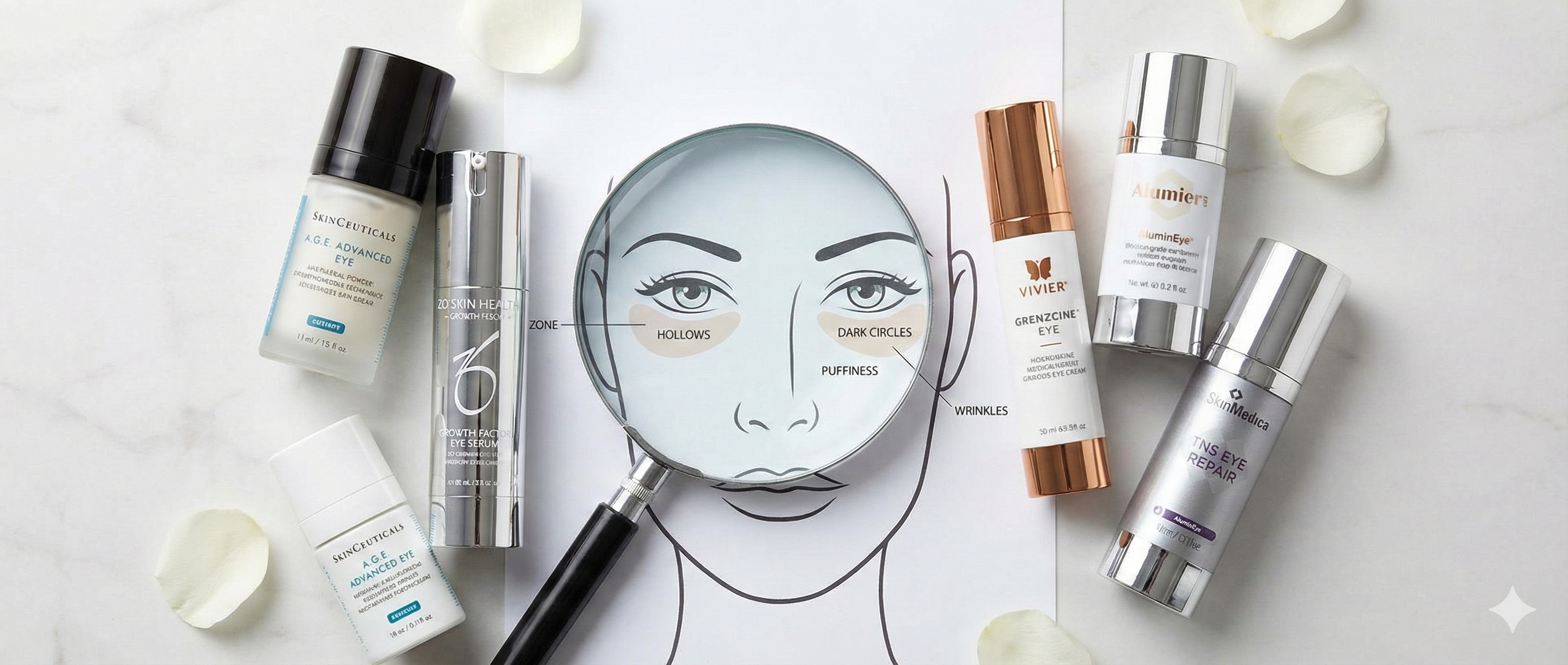 Meilleure crème pour les yeux de qualité médicale : SkinCeuticals vs ZO vs Vivier vs SkinMedica