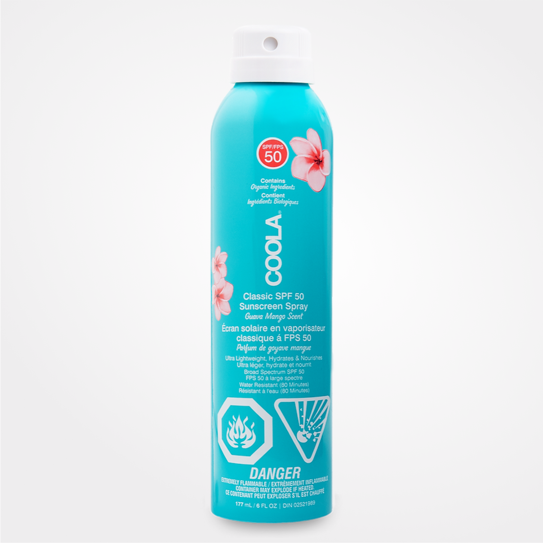 Spray solaire COOLA Classic Body SPF 50 goyave et mangue