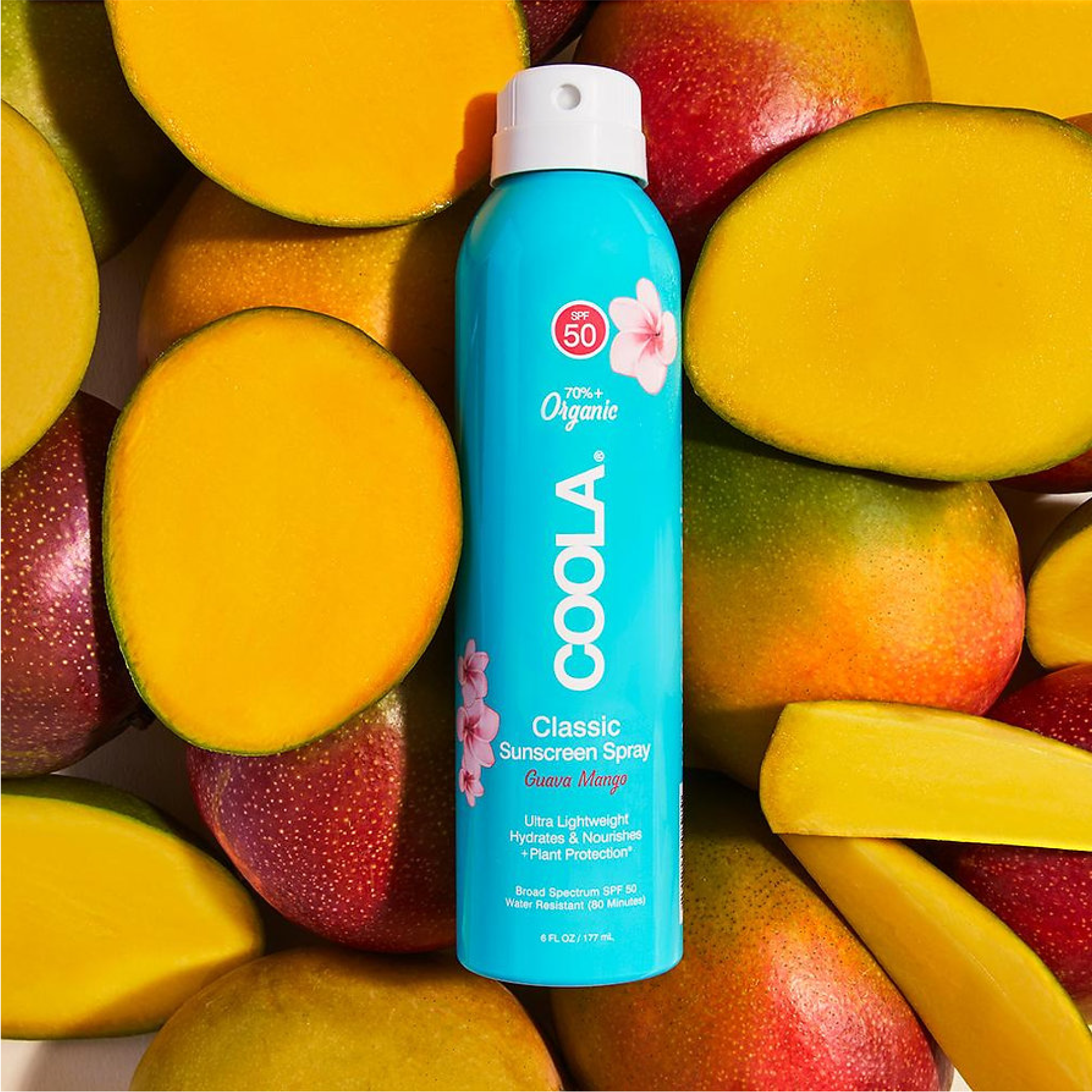 Spray solaire COOLA Classic Body SPF 50 goyave et mangue