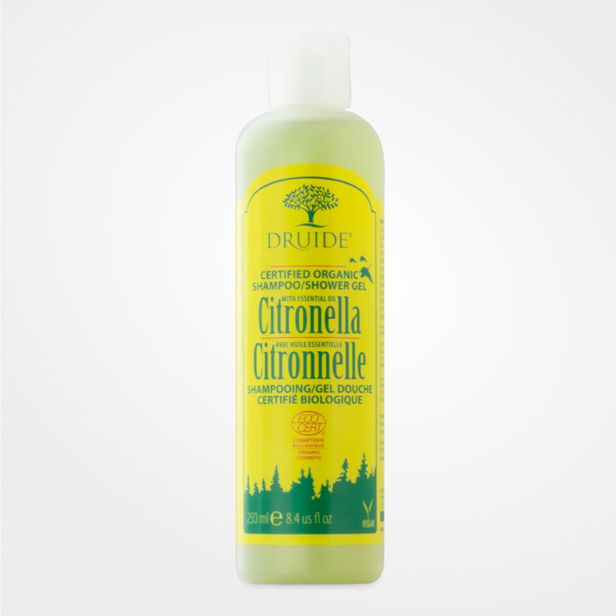 Shampooing et gel douche à la citronnelle Druide