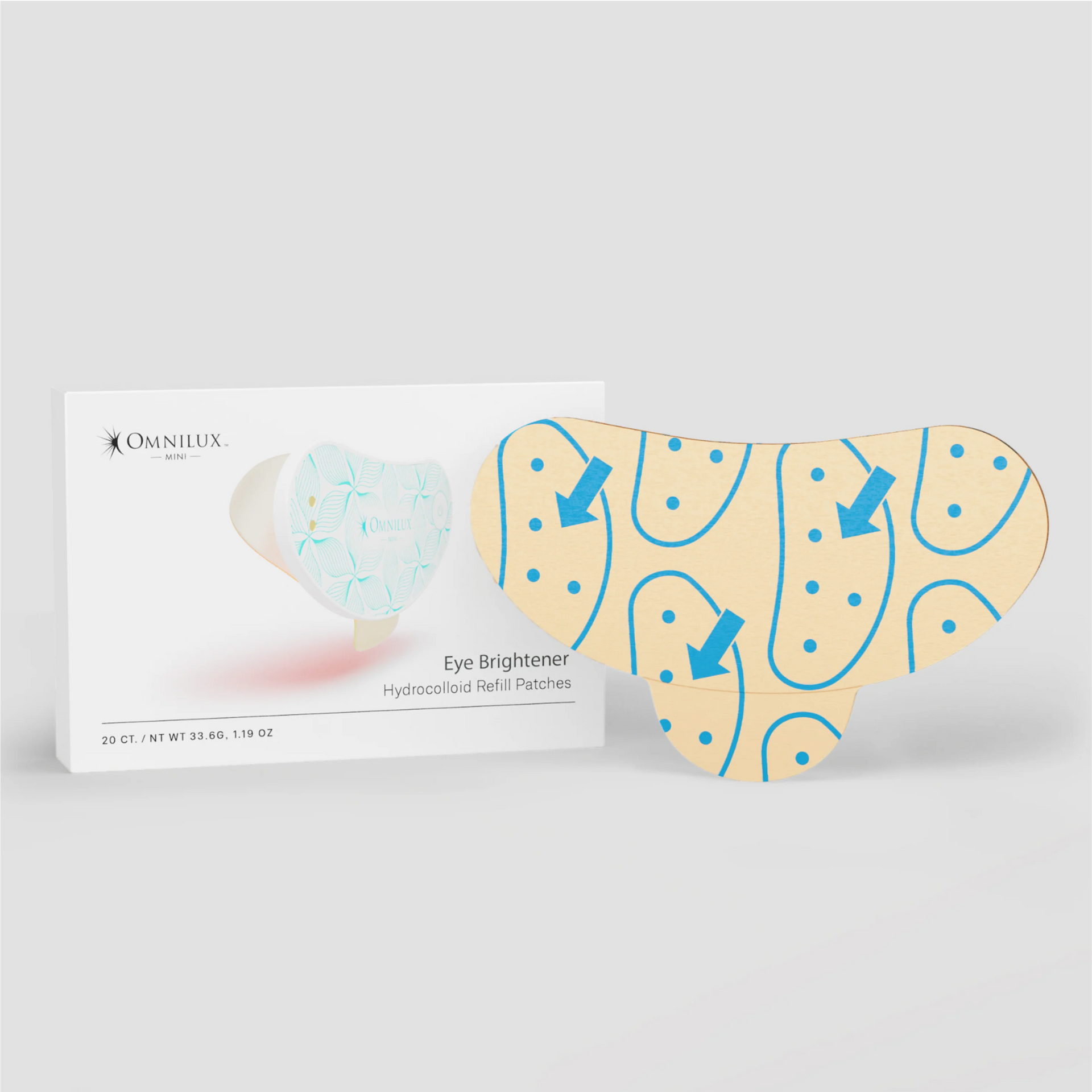 Omnilux Eye Brightener Hydrocolloid Refill Patches (paquet de 20)