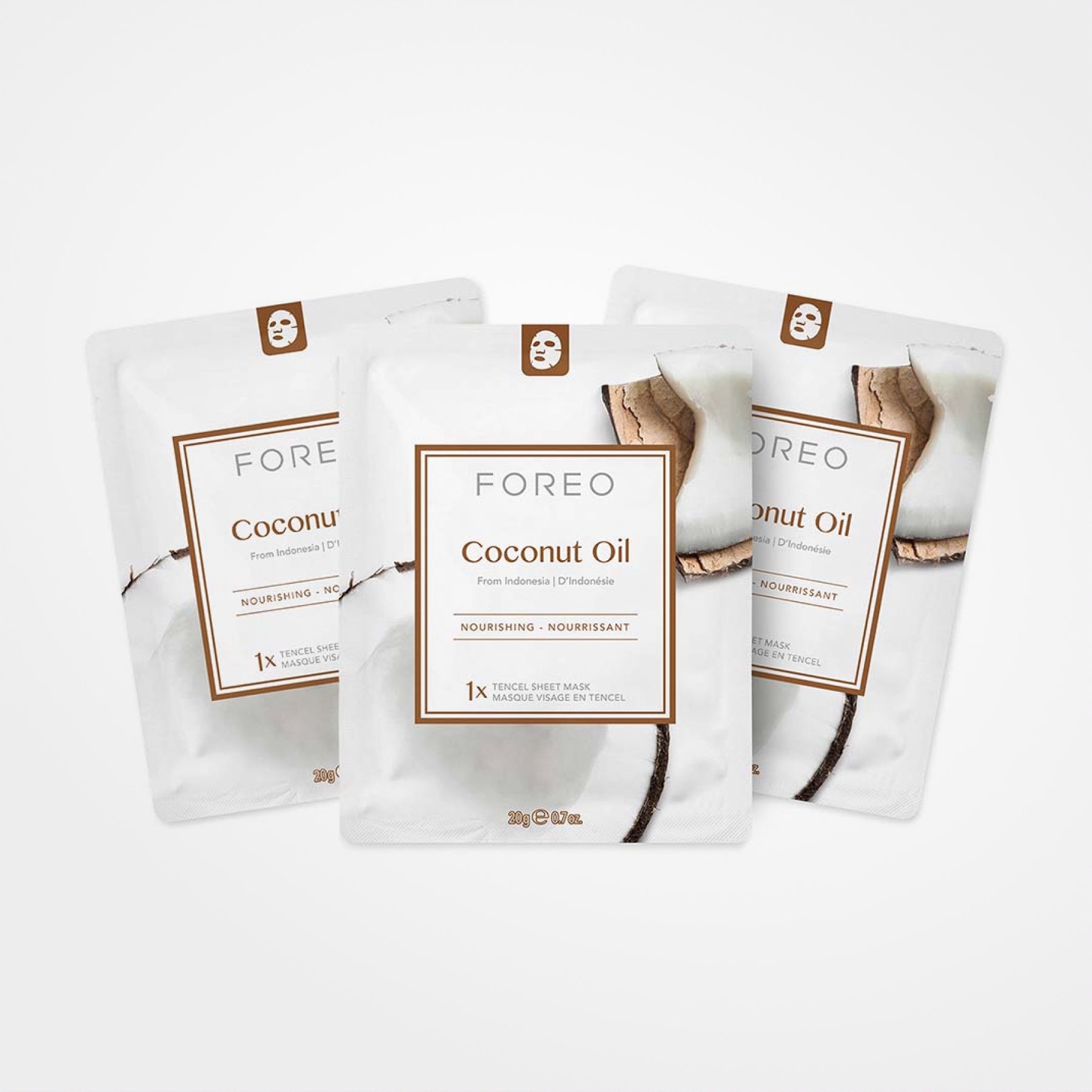 Masque en feuille à l’huile de coco FOREO (3x)