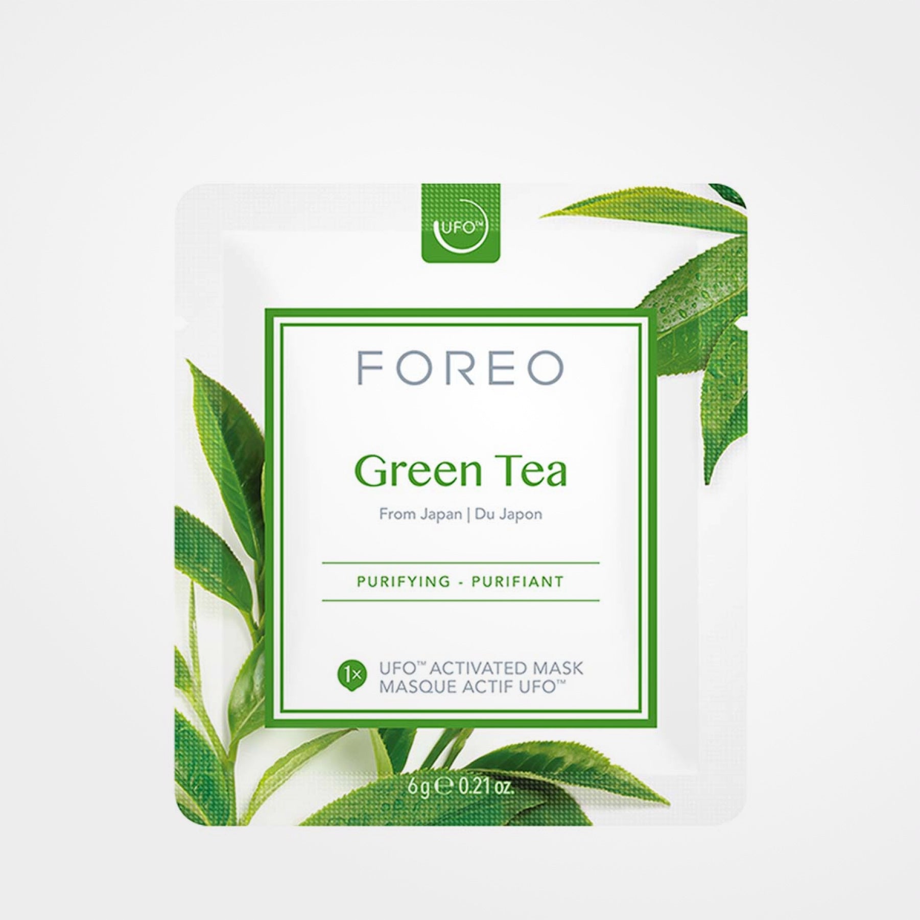 Masque FOREO Thé vert OVNI™ activé