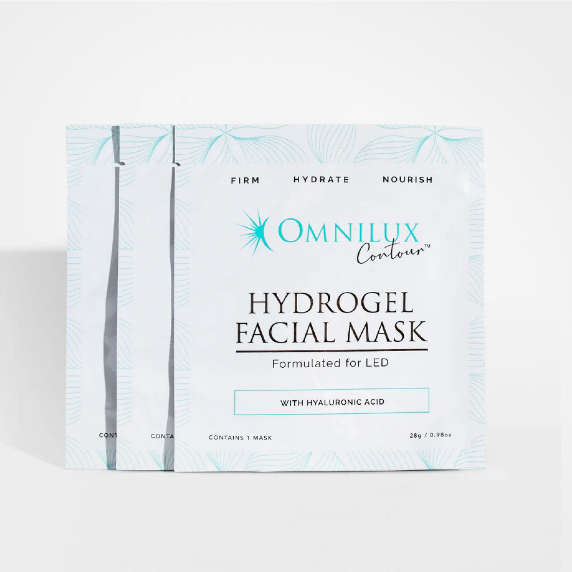 Masque facial hydrogel Omnilux (paquet de 3)