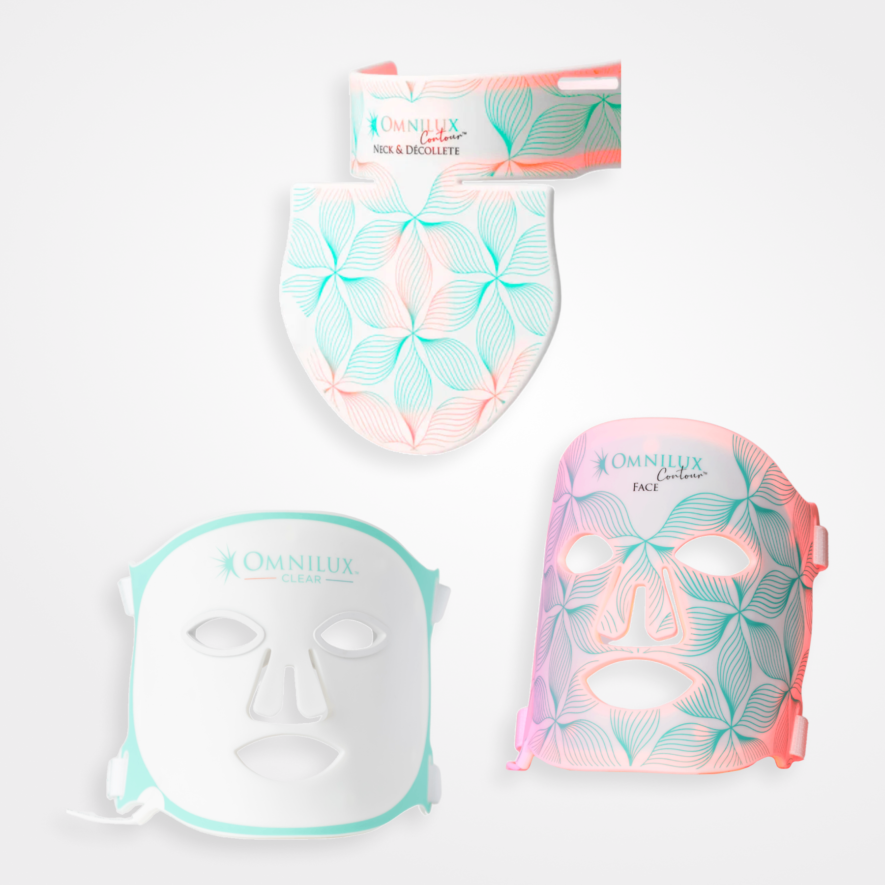 Omnilux Contour du visage + Transparent + cou et décolleté