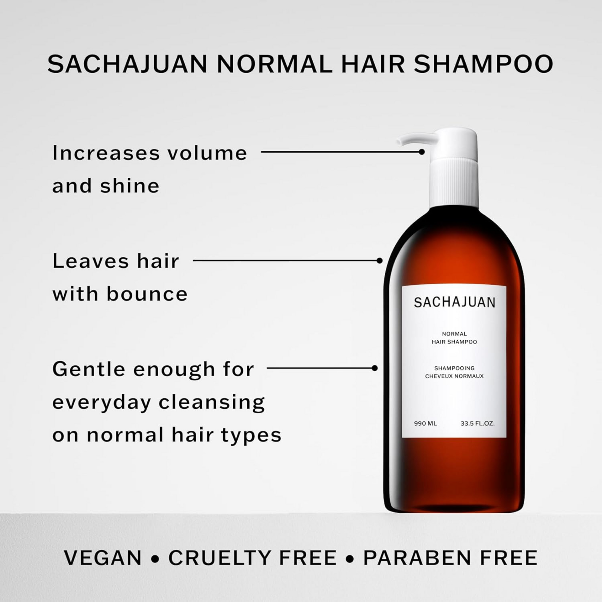 Shampooing SACHAJUAN Normal Hair 990 ml