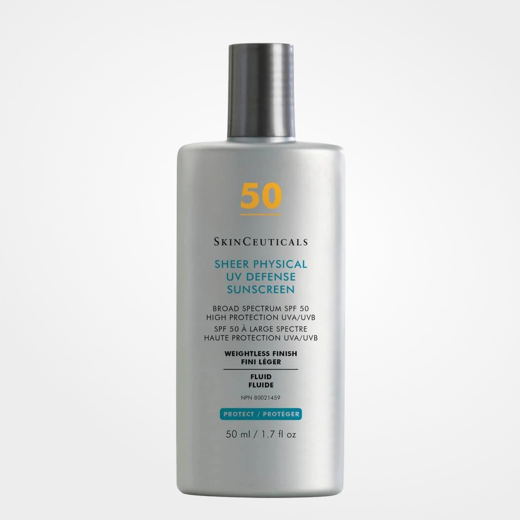 SPF 50 de SkinCeuticals Défense UV Physique Transparente
